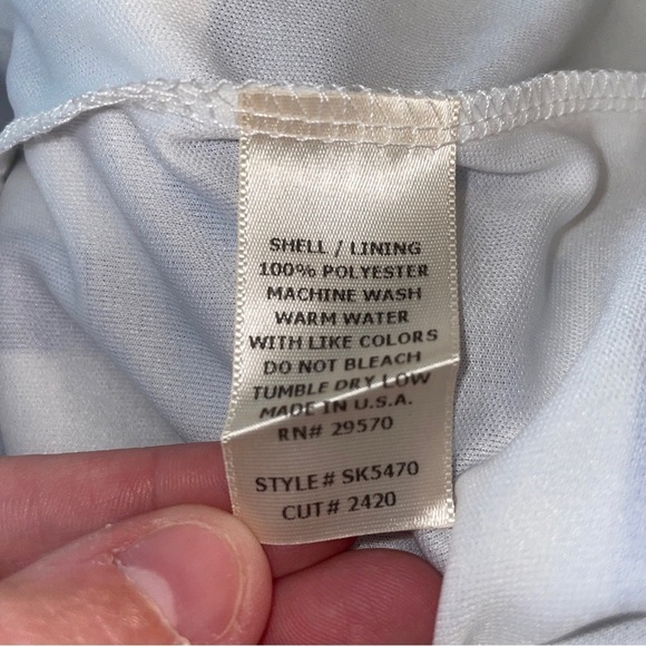 Francesca’s Jun & Ivy Skirt Blue/White Stripe Size Small NWT - Picture 4 of 5